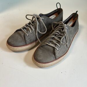 Frye Gray Casual Men's Suede Sneaker Shoes
